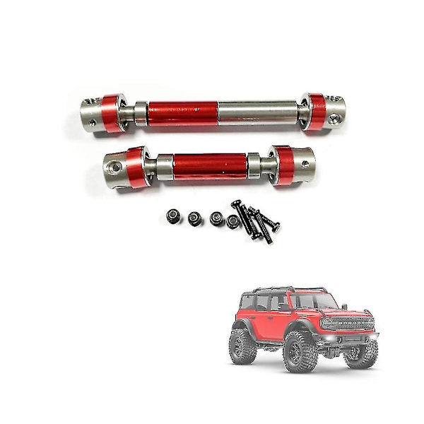 2 stk. Metall Drivaksel CVD Drivaksel for Trx4m -4m 1/18 RC Crawler Bil Oppgraderingsdeler Tilbehør