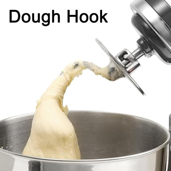 Dejkrog/mixerudstyr til KitchenAid 4.5/5QT mixer/hæftemaskine/ælter i rustfrit stål