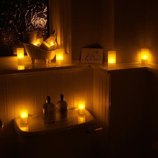 Rechargeable Tealights, 12 Pcs Rechargeable Candles A A
