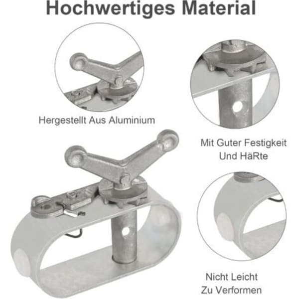 Sæt med 2 rebspændere til pool, vinterovertræk til pool, rebspændere i aluminiumslegering, vintertilbehør