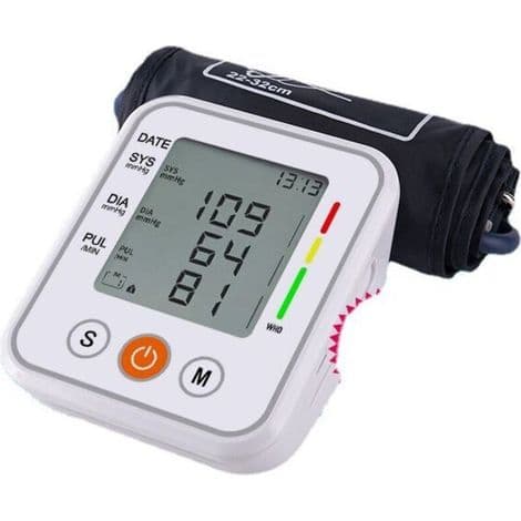 Hjemme elektronisk blodtrykksmåler, engelsk armmonitor, blodtrykksinstrument