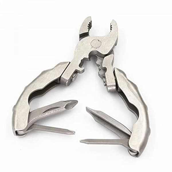 Mini multi-tool 9 in 1 multifunctional keychain pliers screwdriver pocket tool