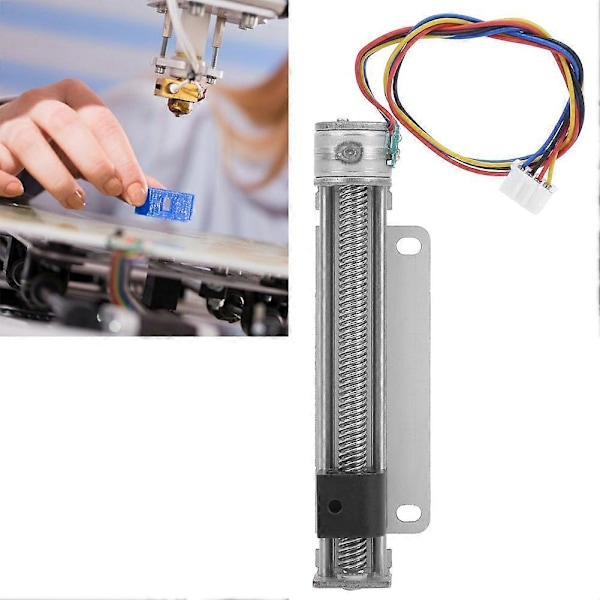 Skrue Slide Bord Micro 2-Fase 4-Tråds Steppermotor Skrue Slider Metall Optisk Akse Skrue 15