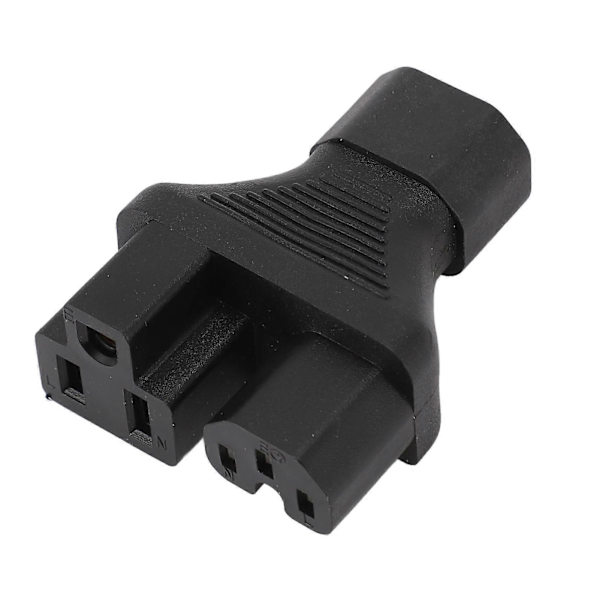 IEC320 C14 til C13 og 515R Strømadapter Han til Hun Strømstik Splitter Adapter til Bordlampe Printer