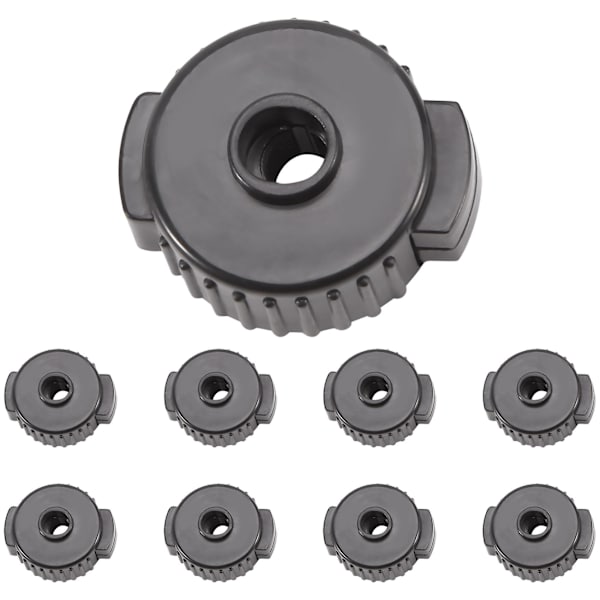 9 st ABS trumset snabbfrigöringsmuttrar Cymbal snabbmontering trumreservdelar