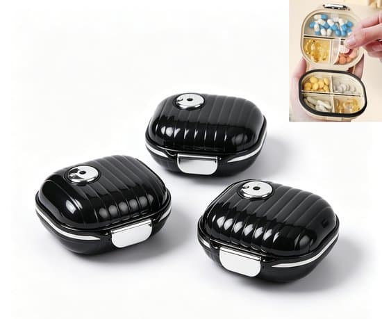 Pill Box - Pill Organizer - PET Material - 7 Compartments - Secure Closure - Pill Storage Box - Medicine Organizer - for Pills, Medications and...