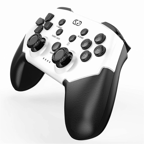 Switch Pro -ohjaimelle ohjelmoitavilla takapainikkeilla, valkoinen+musta