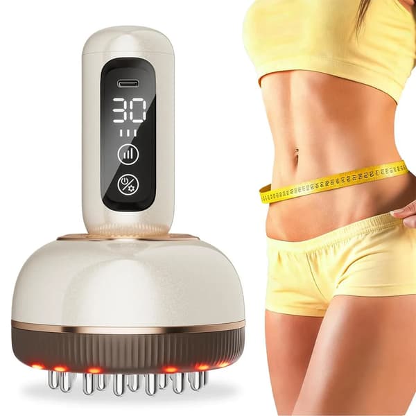 Denne lymfemassager har 30 vibrations- og varmeniveauer, massagekugler og mikrostrømme til at afslappe sind og krop.