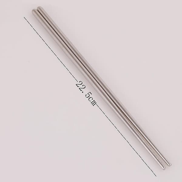 Metall Chopsticks i Stål, Lett Chopstick Sett Gjenbrukbart Klassisk