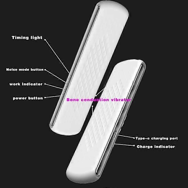 Pudehøjttaler - Knogleledende trådløs Bluetooth-søvnhjælp, stereo trådløst Bluetooth-headset
