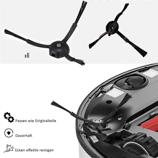 Tilbehørssett for Roborock S8 Pro Ultra Støvsuger, 1 Dobbel Børstesystem Modell Hovedbørster