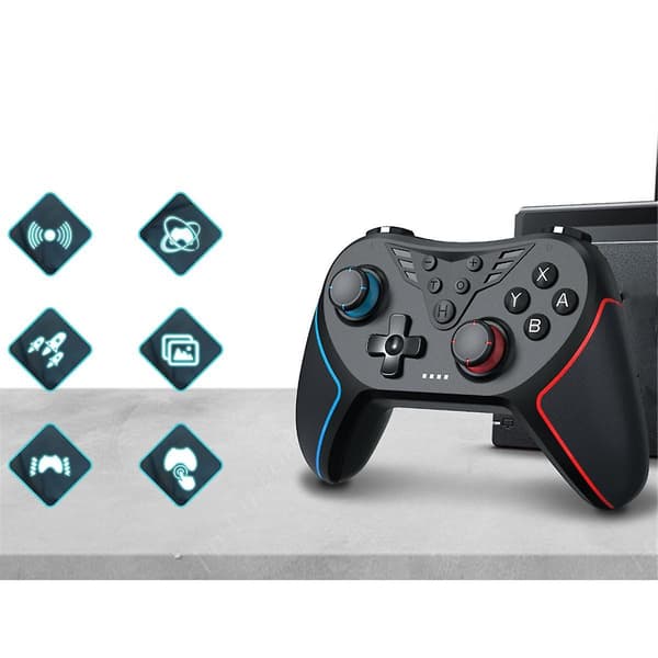 Til Switch Trådløs Bluetooth Gamepad Hall Rocker Makro Programmering Somatisk Computer Spil T43 Joyst