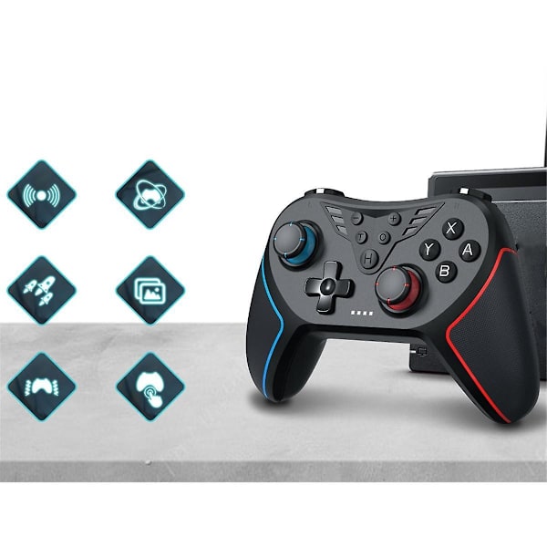 Trådlös Bluetooth-spelkontroll för Switch med Hall-vippa, makrop programmering, somatisk datorspel T43 Joyst