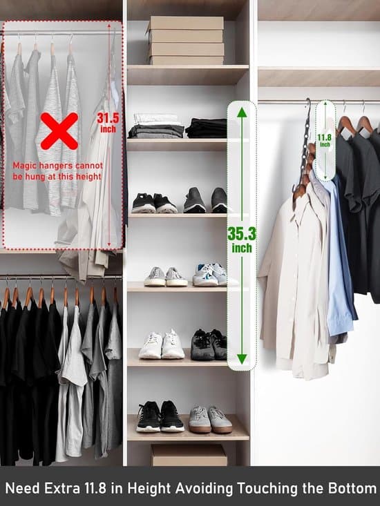 10 Fantastic Hangers - Space Saving Hangers - Wardrobe Space Organizers - Multifunctional Hangers - Sturdy Plastic Material - 360-degree...