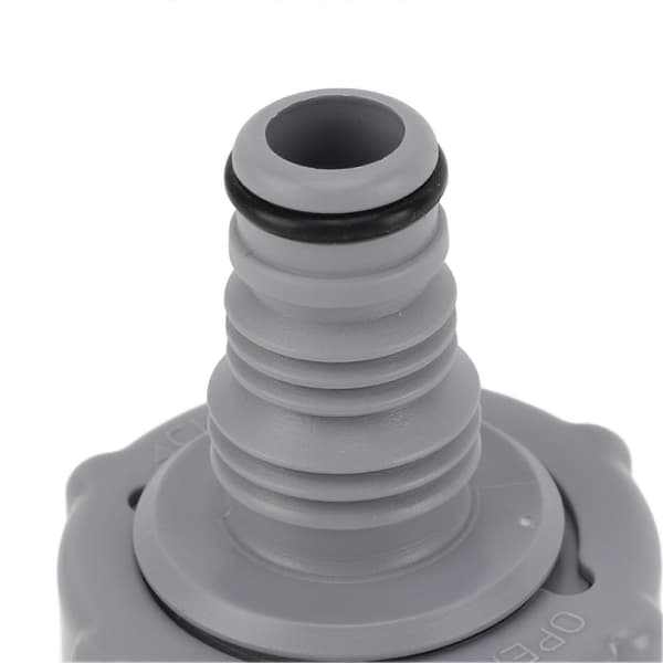 3 stk. Aftapningsventil til Swimmingpool - Udskiftning til P6h1419 - Indvendig gevind 1,6 tommer - Indvendig interface ydre diameter 1,3 tommer - Grå