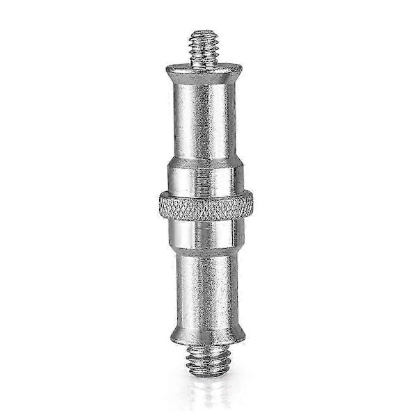 2 Stykker Standard 1/4 Til 3/8 Tommer Metal Han Konverter Gevindskrue Adapter Spigot Stud Til Stativ