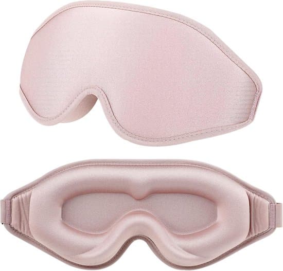 3D Silk Memory Foam Sleep Mask - Pink