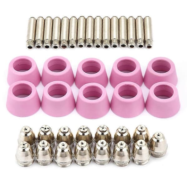 40 st/set AG60 SG55 Plasmaskärare Skärbrännare Förbrukningsmaterial Elektroder Munstycken Koppar Kit