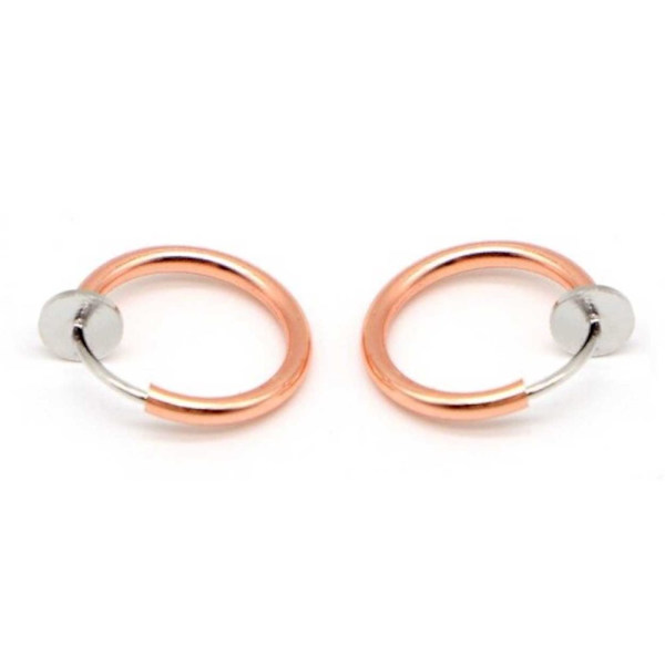 2-pack Orange Fake Piercing Without Hole Nose Ring Septum Lip Ring