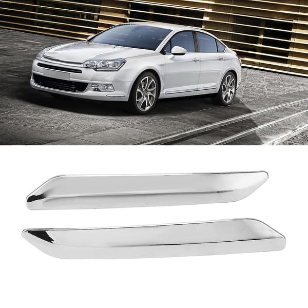 1 par Frontfangerbeskyttelse 9688244477 Slitesterk ABS Frontfangerdekselutskifting for Citroen C5 Wigslar