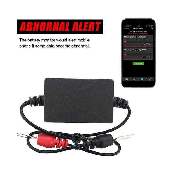 Bm2 Batterimonitortester 12V Batterimonitor Bluetooth 4.0 Bilbatterianalysator Lading Starttest Spenningstester