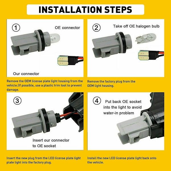 2x LED Dynamisk Sidemarkeringslys Repeater Indikator Blinklys Lampe Til 1981-1991 C10 C20 C30