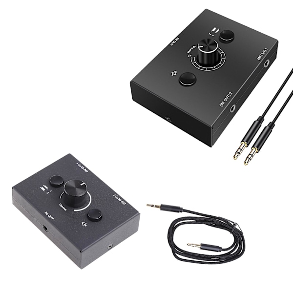 Stereo Audio Switch Audio Switcher 2 Input 1 Output / 1 Input 2 Ud Audio