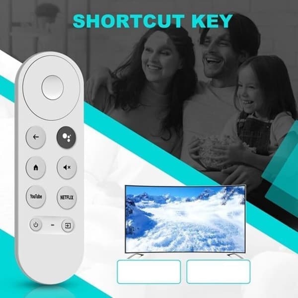 Google TV Fjärrkontroll G9N9N – TV-kompatibel, fungerar med Google Assistent