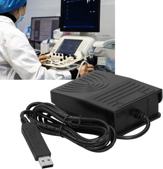 Professional Portable USB Foot Pedal - Computer Foot Switch, Made of ABS Material.