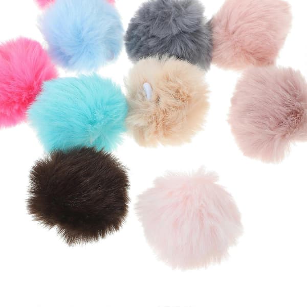 Assorterede farvede kattelegetøj til indendørs katte 20 stk. fluffy bolde killing