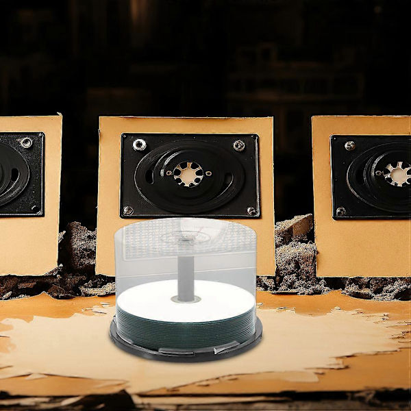 Cd Opbevaringsboks Kolonne Opbevaringsspand Klar Plastik Cd Beholder Disk Holder Med Låg