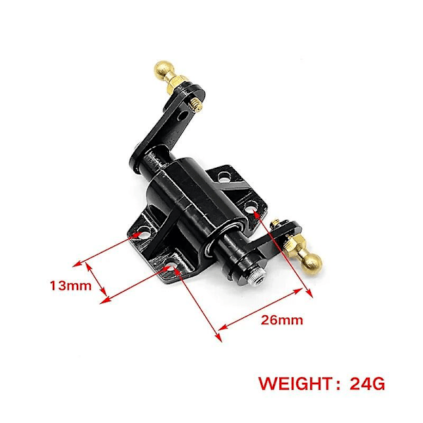 Metall Uppgradering Styrväxel Lagermonteringsstyrning för Tamiya 1/14 RC Lastbil Traktor Bil Uppgraderingar Delar