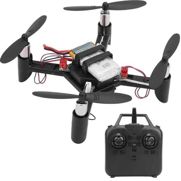 Bygg Ditt Eget Mini RC Drone-sett – Plast- og Metallramme Pedagogisk Quadcopter