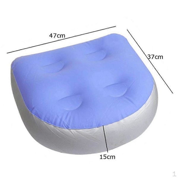 Oppblåsbar Sete Spa Boblebad Spabadpute Booster med Sugekopper for Voksne