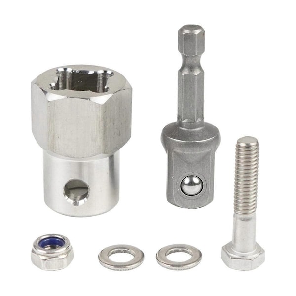 Sladdlös Borr Adapter Borrbit Adapter med 1/2 Tums Socket Bit för Trailer Jack Vevarm