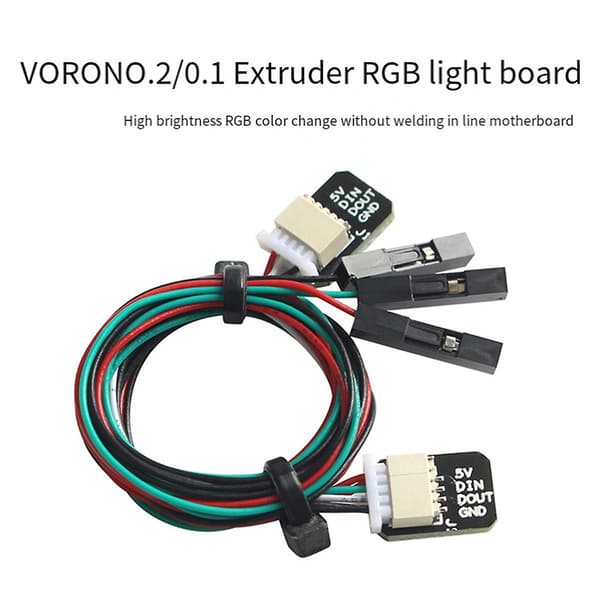 Til VORON 0.2 Dyse Mini Stealthburner LED Lyspanel 5V Hotend Lampe til Voron 0.2 Mini Stealthburner Ekstruder