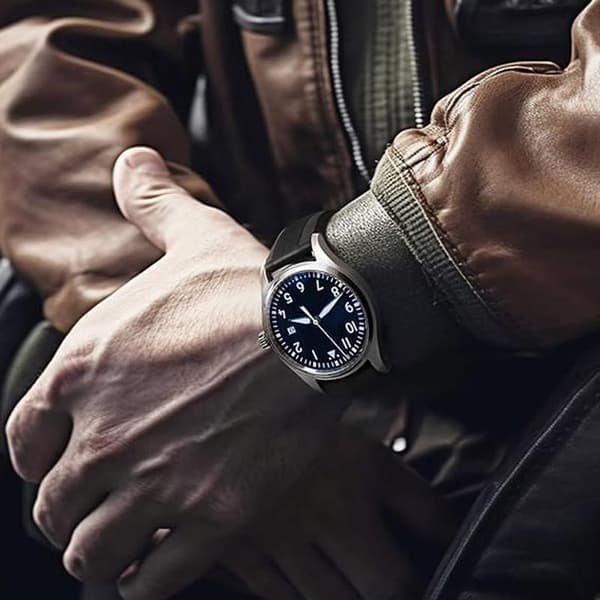 Rolex Gummirem Quick Release Blød Fluorgummi Universal Erstatningsrem til Mænd Kvinder Kompatibel Rembredde 22mm