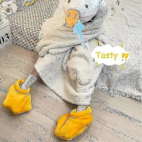 Ankan kynnet -tossut, Halloween naiset ankan tossut talvi, Cosplay Monster Paw Plush tossut yksi koko sopii kaikille Keltainen