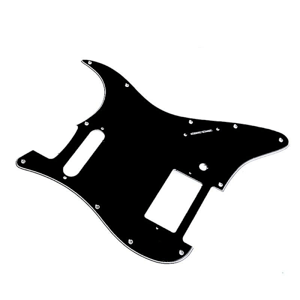 3-lagers Svart Plektrumskydd för Fender HS Single Strat Humbucker