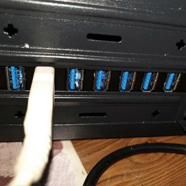 USB 3.0 PCI-E Utvidelseskort Adapter 7 Porter Hub Adapter Ekstern Kontroller PCI-E Utvider PCI Kort