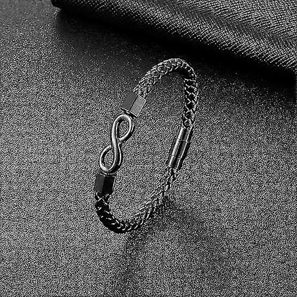 Till Min Man, Oändlighetsläderarmband Gåvor till Make från Fru Jag Älskar Dig För Alltid Armband 2025:e