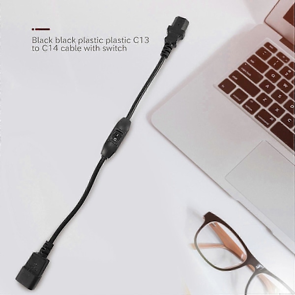Speciel Pdu Ups Strømkabel, Iec 320 C14 Til C13 Med Tænd/Sluk-Knap 30cm