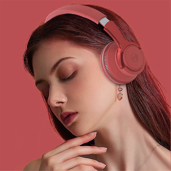 Trådløse Bluetooth-hodetelefoner Støyreduserende headset for telefoner PC Gaming Headsets Tung Bass LED
