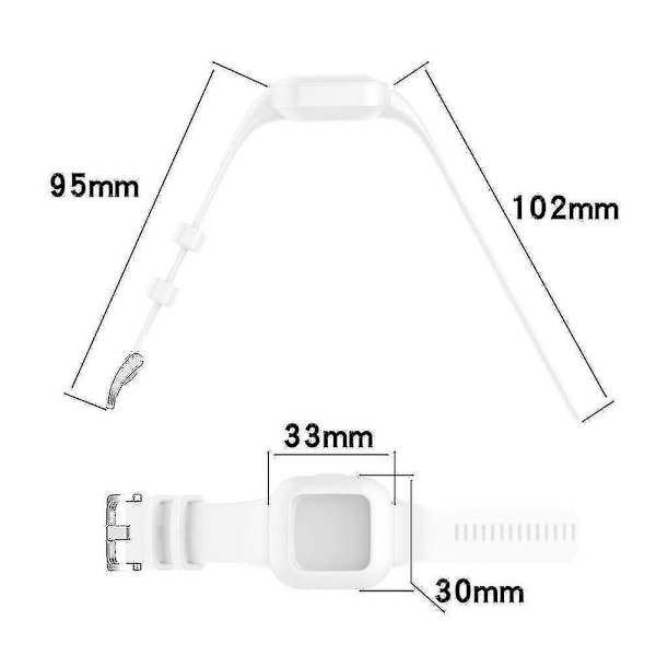 Armband Kompatibla Garmin Vivofit Jr.3 Remmar Ersättningsband Armband För Garminfit Jr3/vivofit Jr - STORLEK: B