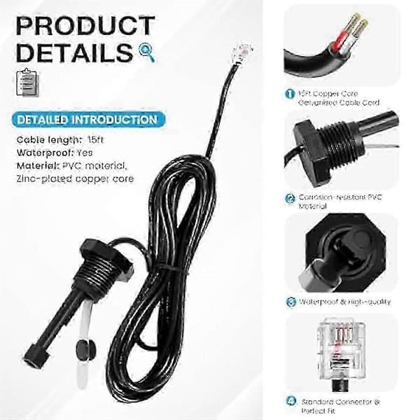 Salt system flow switch samling til Hayward Goldline
