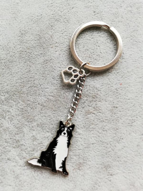 NØGLERING HUNDENØGLERING Border Collie