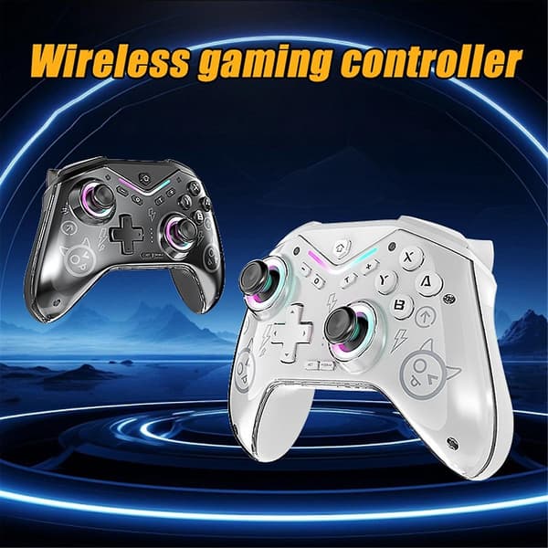 Spillekonsol Trådløs Spilcontroller Programmerbar Gamepad Hall Joystick Support til Switch/Steam /