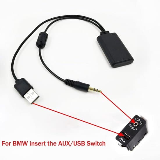 Car Bluetooth Adapter - Wireless 3.5mm Audio Player with AUX/USB - Bluetooth 5.0 Transmitter for Car Radio
