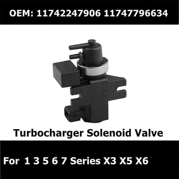 Bil Turbo Trykk Solenoid Ventil 11747796634 kompatibel 3 5 X5 E60 E61 E70 E87 E90 E91 E38 E46 1174224790