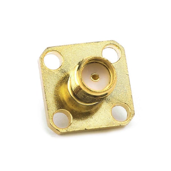 10 stk. SMA Hun Chassis Panelmontering 4 Hul Post Terminal RF Konnektor Koaksial A
